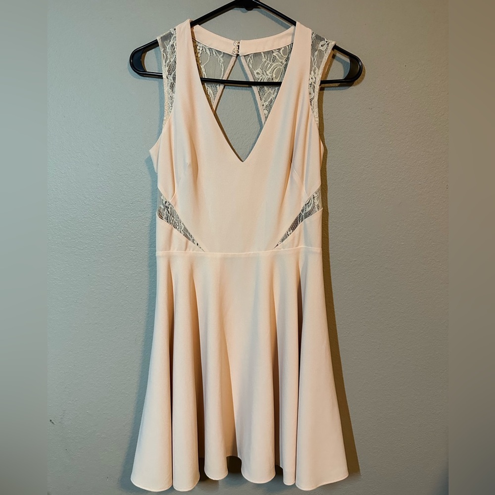 bebe pink dress